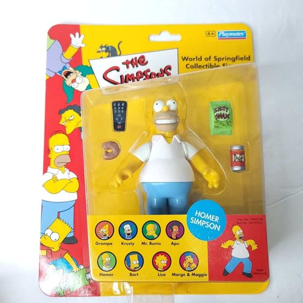 The Simpsons UK Exclusive Homer Simpson PLAYMATE Action Figure NEW